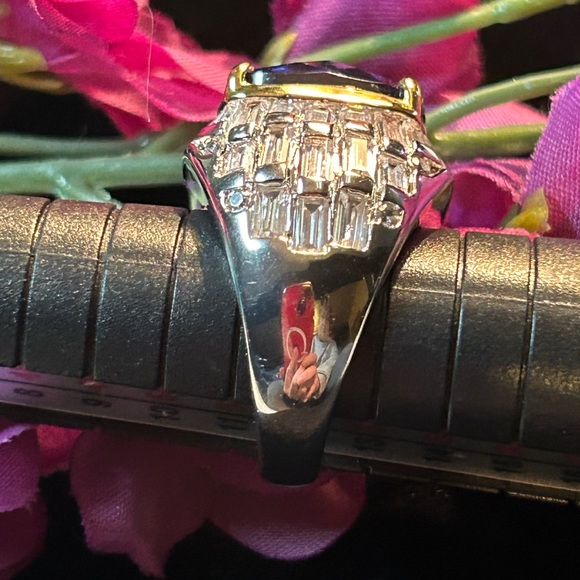 💜Baguette Crystals w/ Brilliant Purple Crystal - Stunning Sz. 6 - Brilliant - Picture 4 of 5